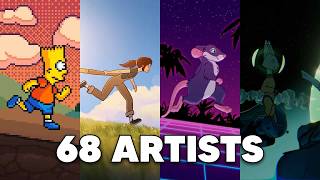 68 Artists Create An Animation From 1 Prompt Downhill Dash