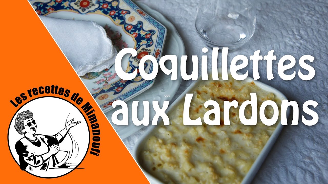 Les coquillettes aux  lardons de Mimanoufi