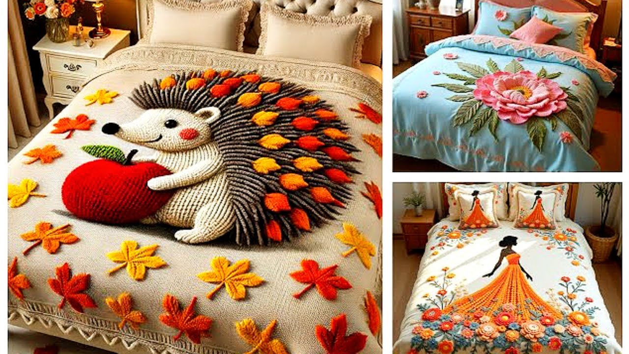 Beautiful three-dimensional wool pattern bed sheet design (share ideas)