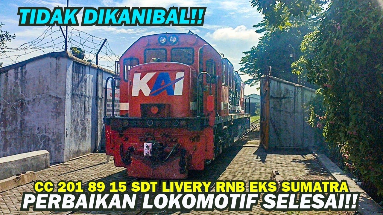 BATAL DIKANIBAL!! Aksi Lokomotif CC 201 89 15 SDT Livery RnB Selesai Perbaikan di Balai Yasa Jogja