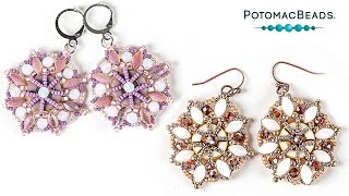 Bright as a Button Earrings - DIY Jewelry Making Tutorial by PotomacBeads