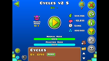 GEOMETRY DASH Cycles v2 S 100% (Secret Way)