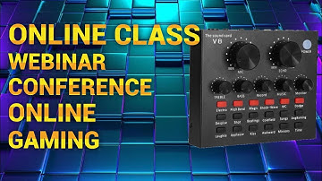 How to use V8 SOUND CARD for Online Class , Webinars / Plus V8 GIVEAWAY