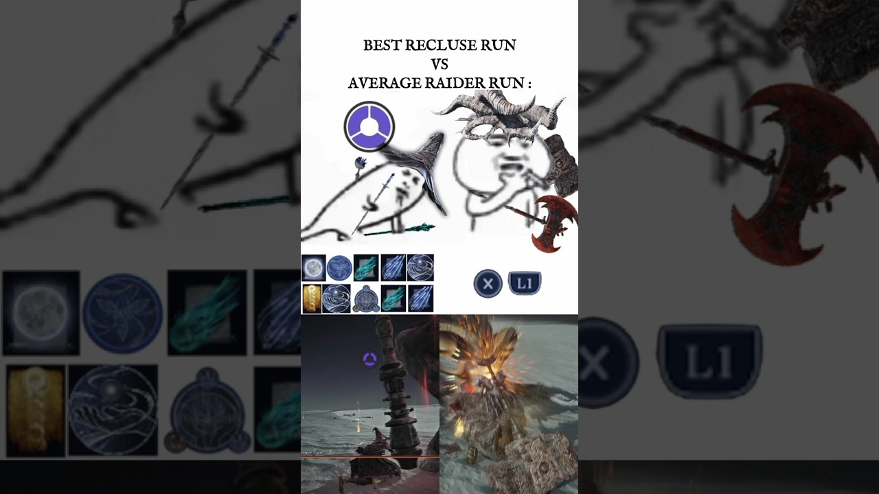 Best Recluse Vs average Raider - Elden Ring NIGHTREIGN 