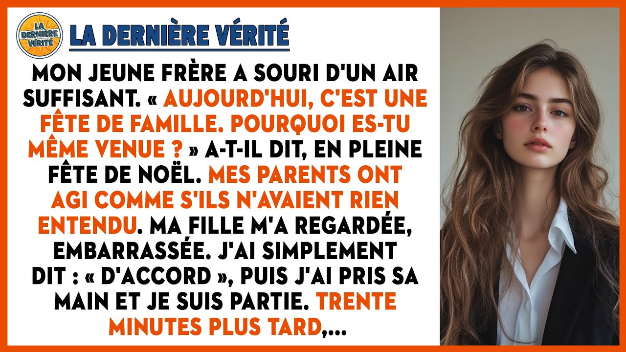 Mon Jeune Frère A Souri D'un Air Suffisant. « Aujourd'hui, C'est Une Fête De Famille. Pourquoi Es-tu