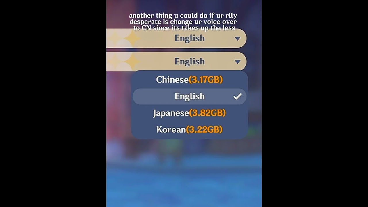 how to make genshin take up less storage 