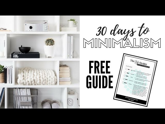 30 Days To Minimalism PLUS Free Printable Checklist  |  Minimalist Living
