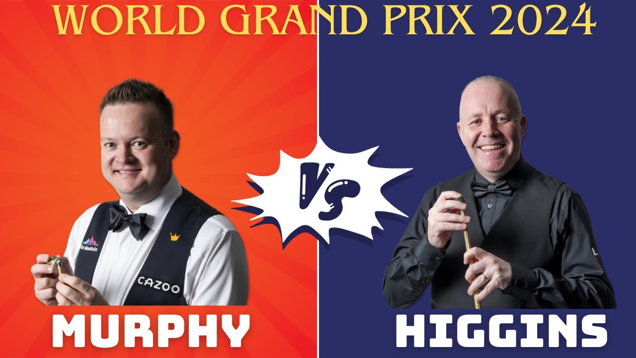  John Higgins VS Shaun Murphy World Grand Prix. 2024 Snooker