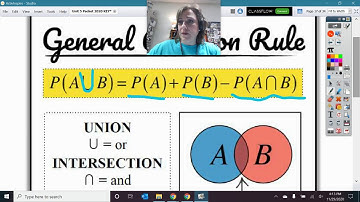 Venn Diagrams, Two-Way Tables, and General Addition Rule Notes VIDEO