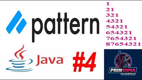 #4 Pattern Type 1  !!(JAVA PROGRAM).