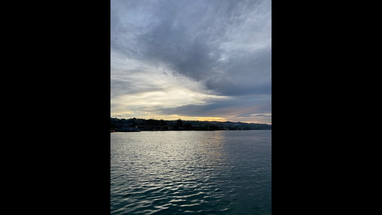 SUNSET AT HONIARA PORT
