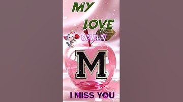 ⚡ M 🥰 Name Status Video 💞 | Stylish Name Art 🥀 | Best Status for WhatsApp & Instagram #shorts #name