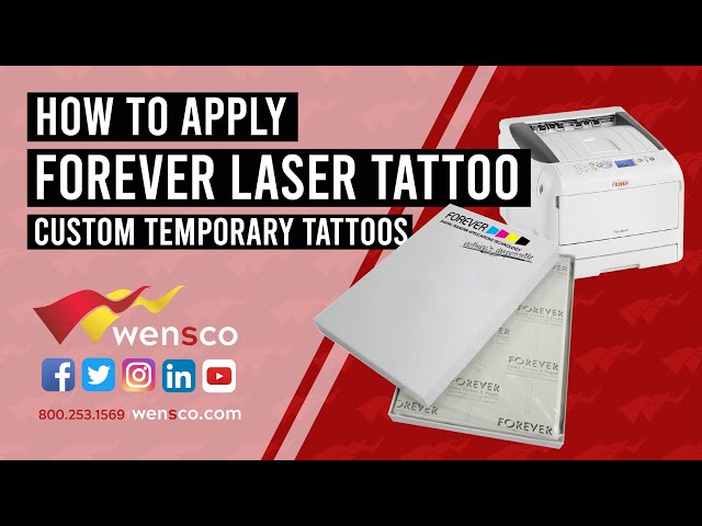 FOREVER Temporary Tattoo Paper for Toner Printers