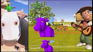 La vac lola Canciones de la granja y Zeńon, Cutie lola, jolly toro y pinta liempia video gracioso.