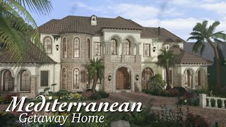 Bloxburg: Mediterranean Getaway Home | Speedbuild | Roblox Bloxburg