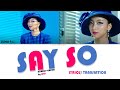 Luna fx  say so doja cat korean version lyricstranslation hanromeng