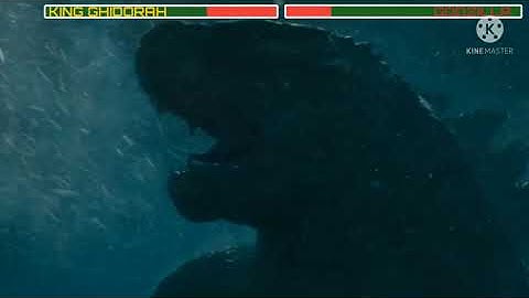 Godzilla Vs King Ghidorah First Fight With Healthbars Godzilla King Of The Monsters [REMAKE]