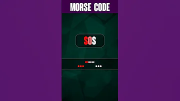 SOS In Morse Code Shorts 