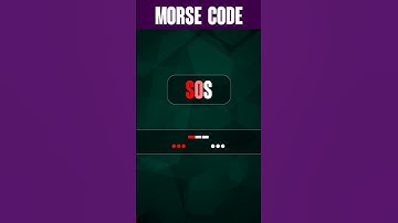 Thumbnail of SOS in Morse Code #shorts 📢