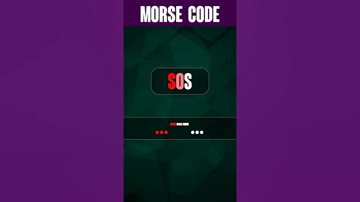 SOS in Morse Code #shorts 📢