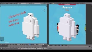Baymax Blender modeling