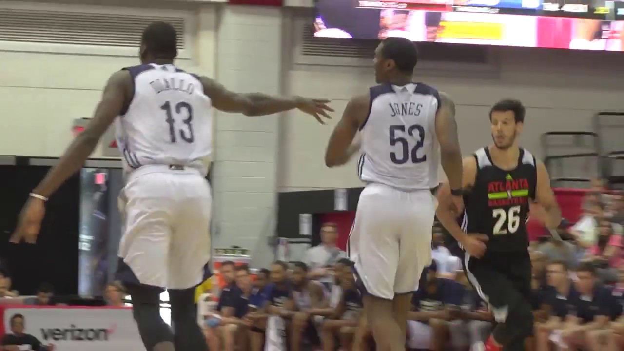lonzo ball injury Pelicans vs Hawks Summer League Highlights 7-9-17