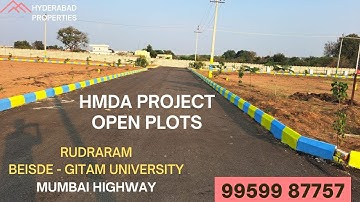 Hmda Open Plots Rudraram near Gitam University on Mumbai highway| #realestate #viralvideo #openplots