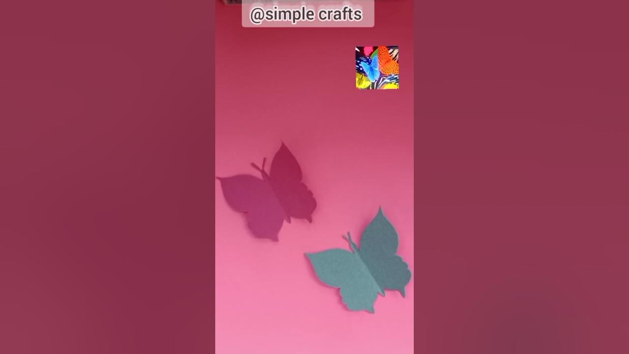 how to make simple butterfly with paper/easy butterfly kese banaye 