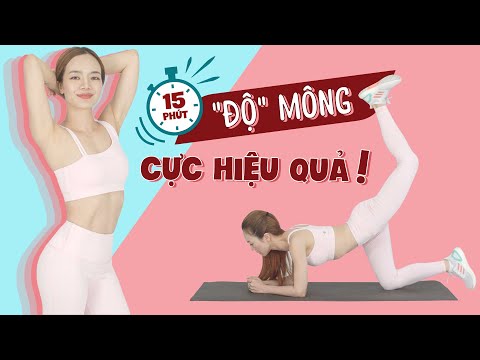 15 phút TĂNG SIZE MÔNG không cần dụng cụ hỗ trợ | 15 MINS BOOTY WORKOUT AT HOME | HAPPY SKIN