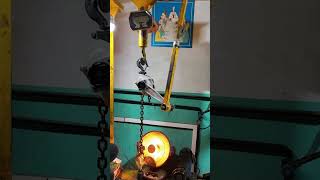 Lever Chain Hoist 1.5× Proof Load Test Before Shipment | Factory Testing Video #liftingequipment