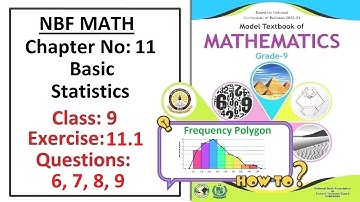 Math Class 9 (NBF) Exercise 11.1 Question 6, 7, 8, 9   complete solution   -   (FBISE)
