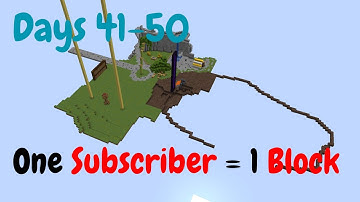 Days 41-50 Of Placing ONE Block For EVERY Follower