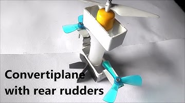 Patented TRI-COPTER tandem fixed box-wings convertiplane with fixed cruise props with folding blades