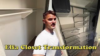 Closet Remodel/Transformation, Before and After, Elfa Closet Kit