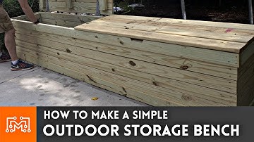 Outdoor Storage Bench // Woodworking How To | I Like To Make Stuff