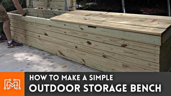 DIY Outdoor Storage Box with Plans - The Handyman's Daughter