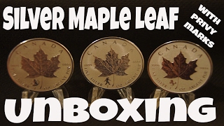 UNBOXING Silver Maple Leaf with Privy Mark Bigfoot, Horse and Monkey