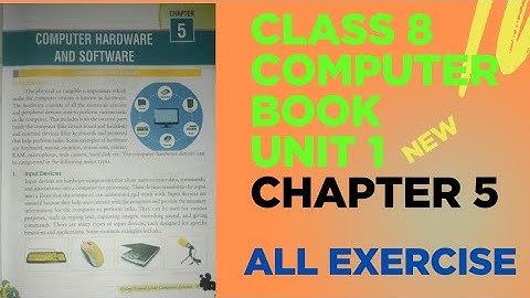 Class 8 computer book unit 1 chapter 5 //All Exercise// English Medium// chapter 5