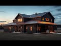 ⚫⚪ High Contrast Mono Barndominium | Bold Modern Farmhouse Design 🏡✨