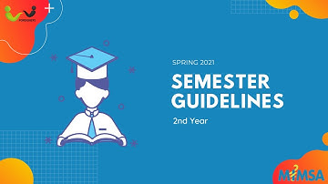 Spring Semester Guidelines - 2nd Year