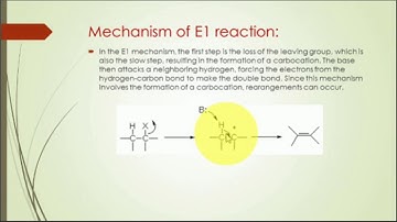 Elimination Reactions and Substitution Vs Elimination
