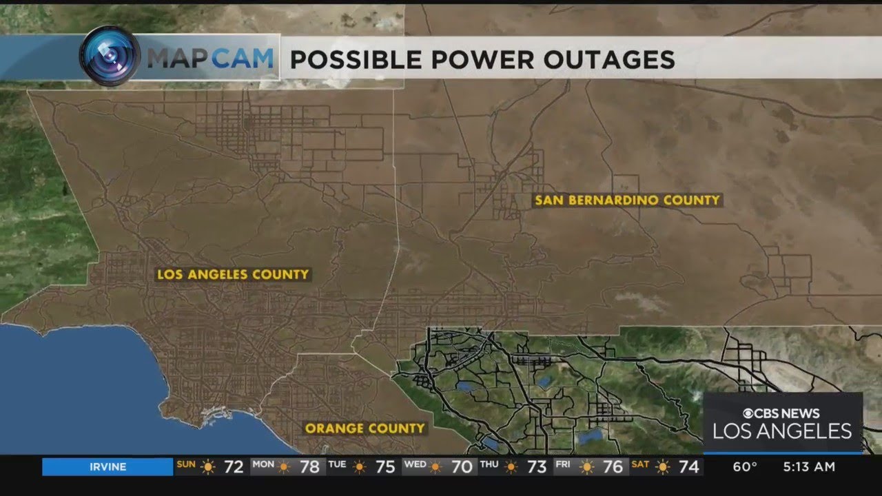 Power outages possible Sunday due to Santa Ana winds - YouTube