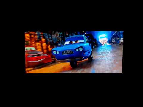 Cars 2 (2011) Finn, Holly, and Mater Chase Tomber on Black Market (10th Anniversary Edition)