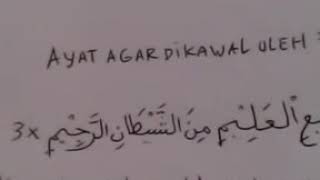 Ayat ini supaya di kawal 7000000 malaikat
