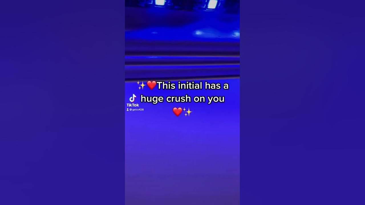 This initial has a huge crush on you/TikTok: geico428