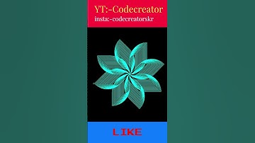 Python Turtle Graphics-12 🔥|Cool Shape Drawing | Python Turtle Video#codecreatorskr #shorts #python