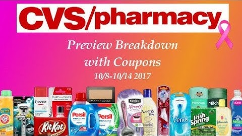 CVS Preview Breakdown with Coupons 10/8-10/14 2017