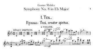 Mahler Symphony No.8 "Symphony of a Thousand"【1st Violin】E flat major sheet music