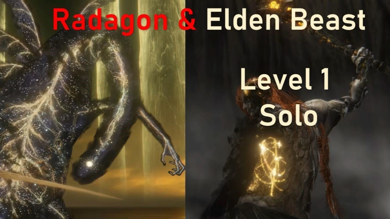 ELDEN RING - Radagon & Elden Beast - RL1 [Solo, no rune arc] {version 1 ...
