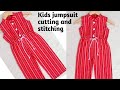 Kids jumpsuit cutting and stitching/5-6 year old girl dress design cutting and stitching